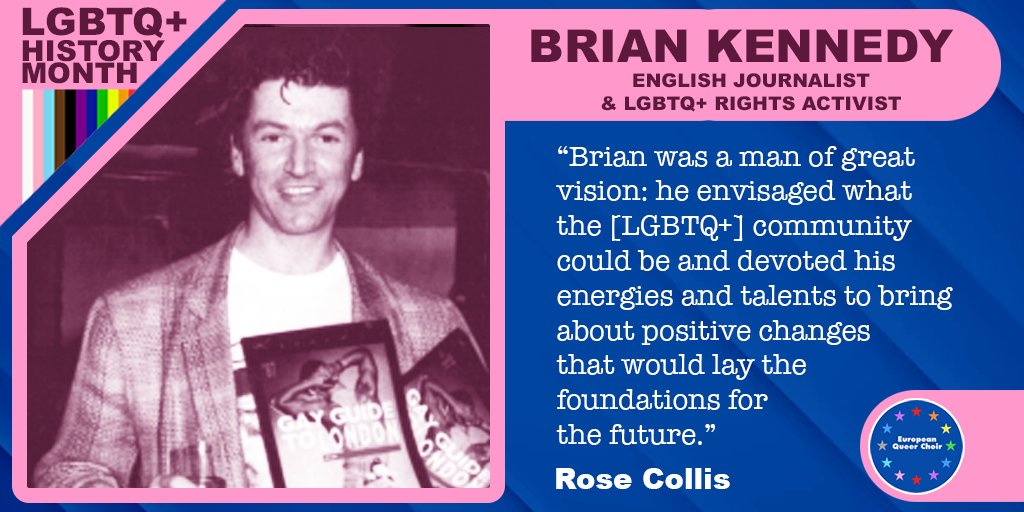 EuroQueerChoir's tweet photo. LGBTQ+ History Month #Day21

Today EQC nominated Brian Kennedy 

Read all about it here: https://t.co/weYKxH3TfB

#LGBTHM21 #LGBTQHistoryMonth #EqualRights #LGBTQMusicalHeroes https://t.co/mvmk8KLe4A