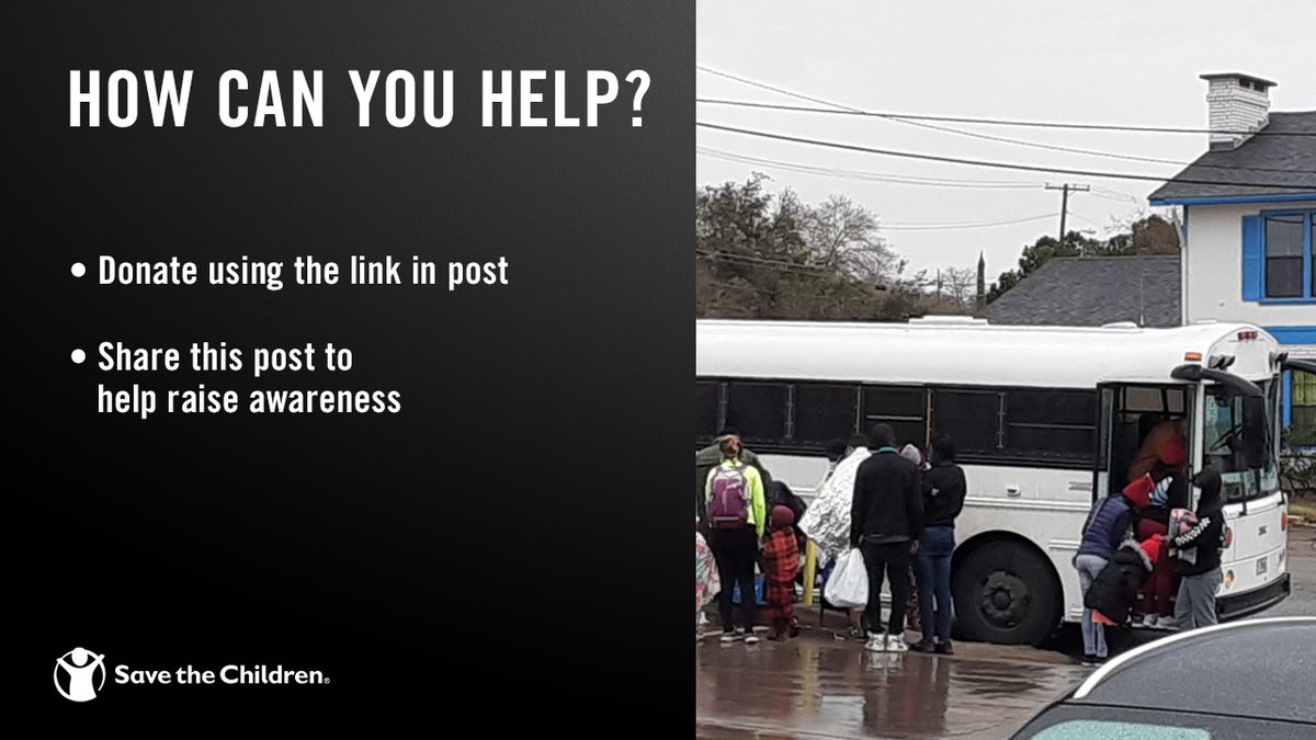 For newly arrived families living in transit shelters along the U.S. southern border, the situation in Texas is dire. 

Shelters have limited or no power. Some are without water. 

We're responding to meet the urgent needs of kids &amp; families. You can help: ow.ly/U46150DFSGC
