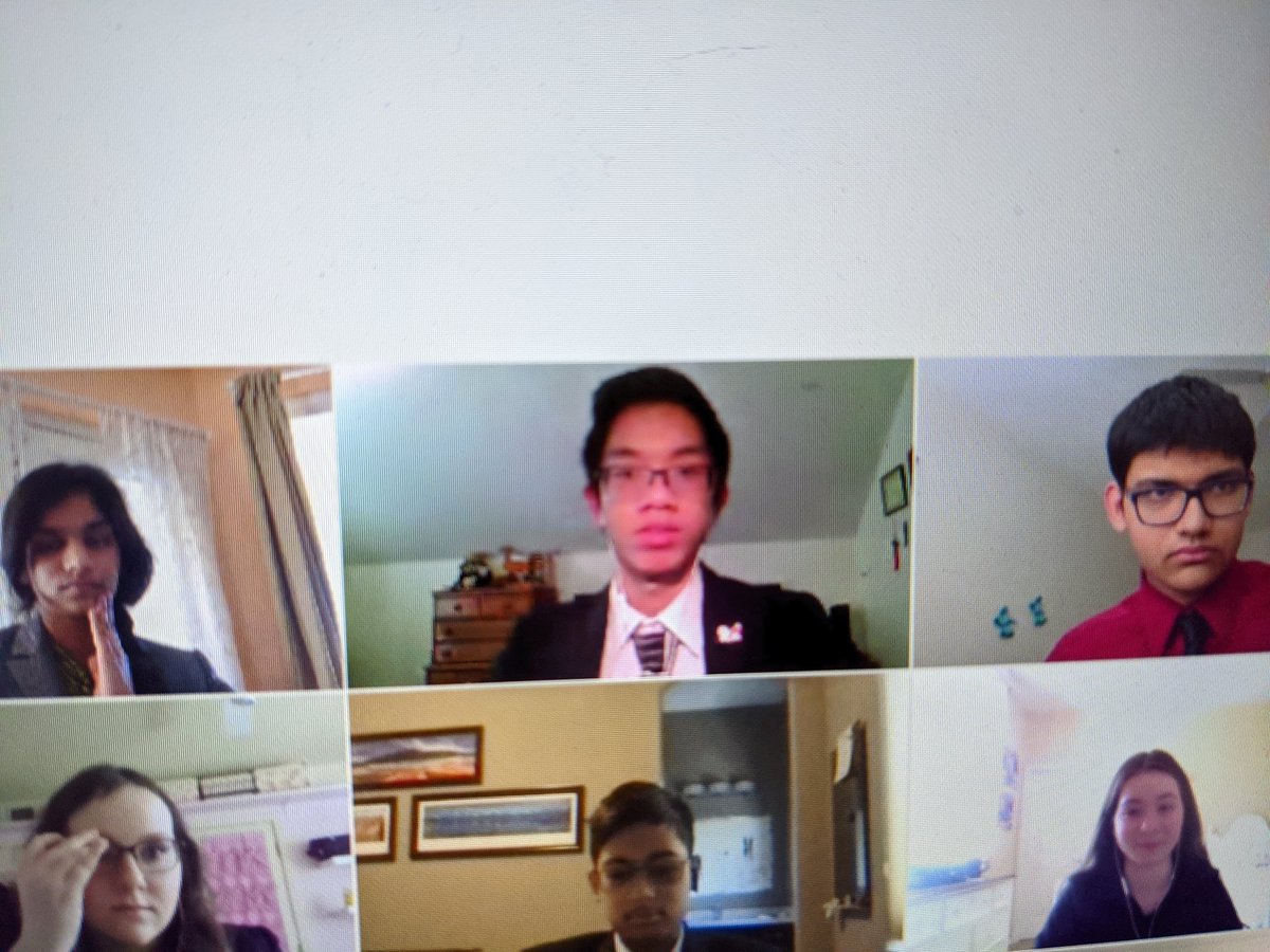 mvtmun's tweet photo. Mountain View Model UN finished the virtual @MCCMUN Conference yesterday, and finished in 2nd place for the Best School in Conference award, breaking a streak of 15 consecutive victories in that category. Congratulations to Hamilton High School for a well-deserved win! https://t.co/Fv0mrgQDNP