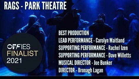 AriaEnts's tweet photo. Good luck to everyone nominated for tonight’s Offies. We were lucky enough to produce 2 shows in the first 3 months of 2020 beforeshut down. Congrats to everyone across all shows &amp; thanks to @OffWestEndCom for championing our precious Off West End scene! @ragsmusical @L5YLondon https://t.co/hiKhx2b6oI