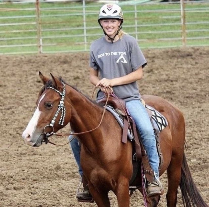 Last we will look at Nora Walters’s SAE. She describes her SAE as, “In my SAE, I manage and care for horses. I have owned horses which gave me the responsibility of feeding, grooming, and cleaning facilities. My SAE has taught me how to spend my time doing what I love.”