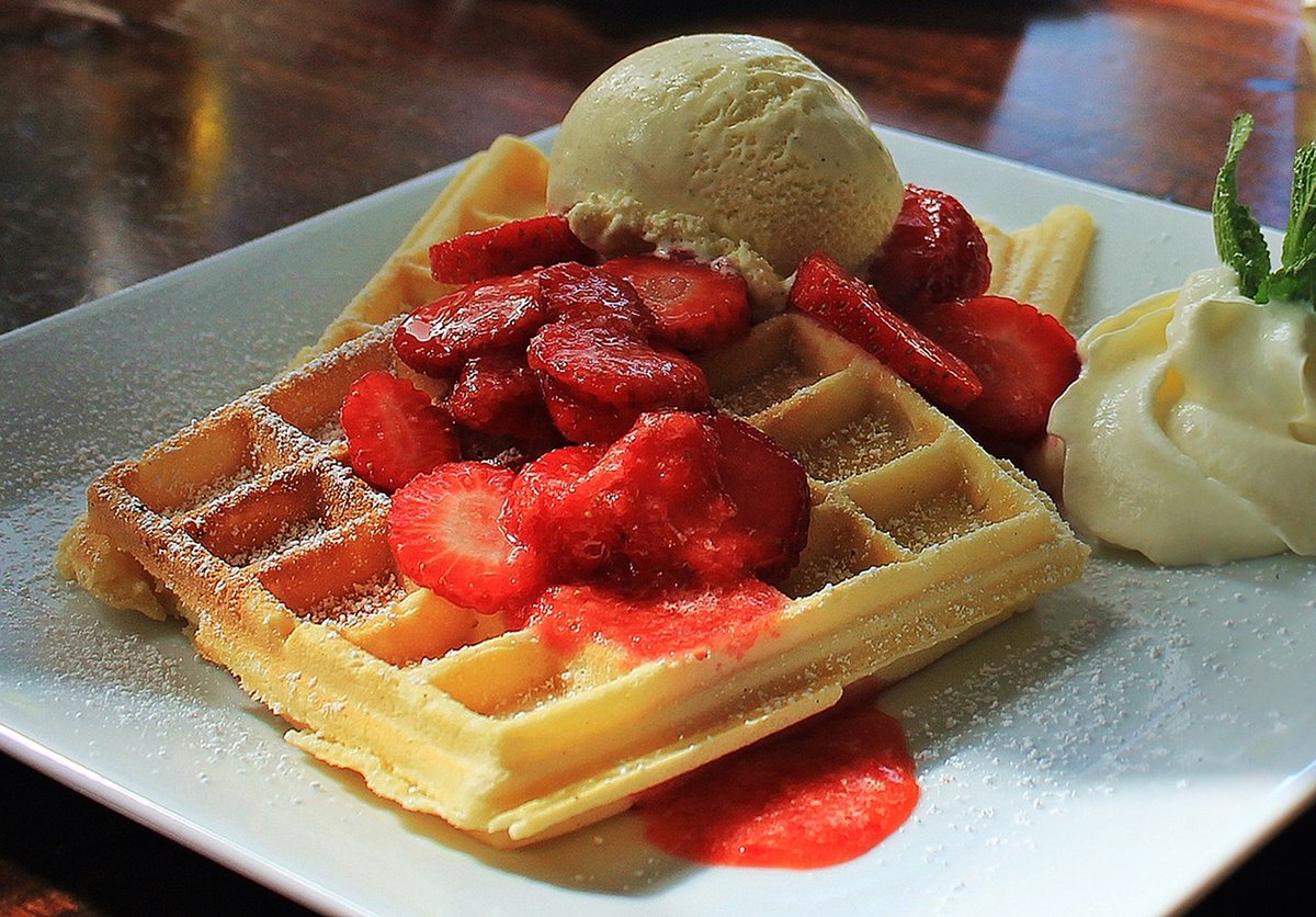 Poulsbonaut's tweet photo. POULSBO—Elderly Martha and Mary Resident Captivates Relatives With Thrilling Story About Waffles Being Served Despite it Not Being 'Waffle Wednesday' https://t.co/3AIEB454ay
