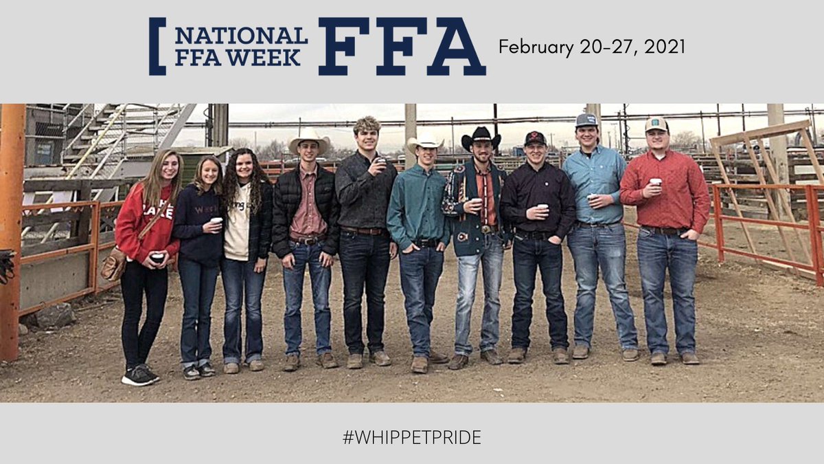 shelbywhippets's tweet photo. It’s National FFA Week! 🎉 FFA is a student organization that prepares members for careers, personal growth and leadership through agricultural education. We are grateful for FFA and love watching our students' personal growth within this organization! ❤️ #FFAweek #WhippetPride https://t.co/YkHWt6b2SN