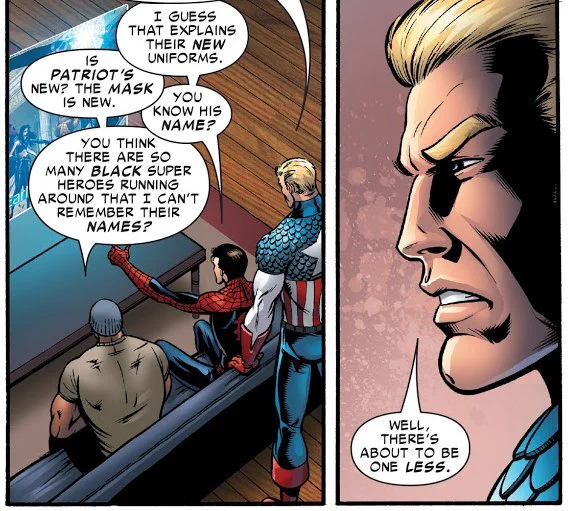 captain america about to do something racist 