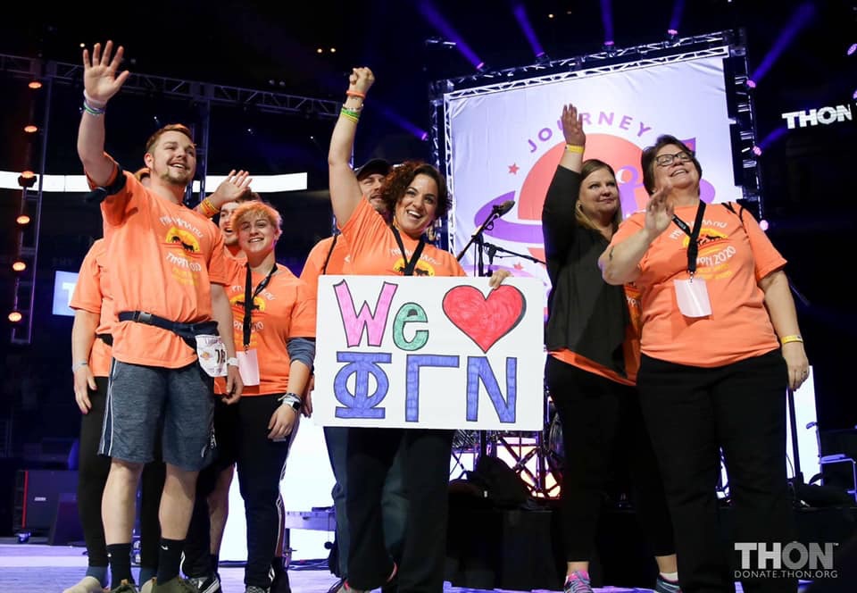 THON's tweet photo. The Akright Family exhibits such strength and bravery. Thank you for sharing your story today. https://t.co/oo0dWYFLid