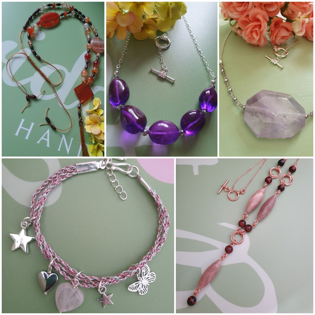 DuckinB's tweet photo. Peridot Rose has been with us since we began and each unique piece is even more stunning than the last. All beautifully handmade and available to buy now via https://t.co/qX1QX9tYIw #handmade #handmadejewellery #beautifulhandmade #necklace #suffolk #suffolkcrafts #crafts https://t.co/MTkTjtHIJB