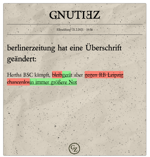 https://t.co/gkaIS7jOBL
berlinerzeitung hat eine Headline geändert.
Hertha BSC kämpft, gerät aber in immer größere Not
Distanz: 26
Alle Änderungen auf https://t.co/f09c6MY4Nw https://t.co/qXwm1ESFJ0