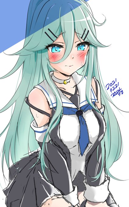 #艦これ版深夜の真剣お絵描き60分一本勝負
#艦これ版真剣お絵描き60分一本勝負_20210221
#山風
べっ・・別にうれしくなんか! 