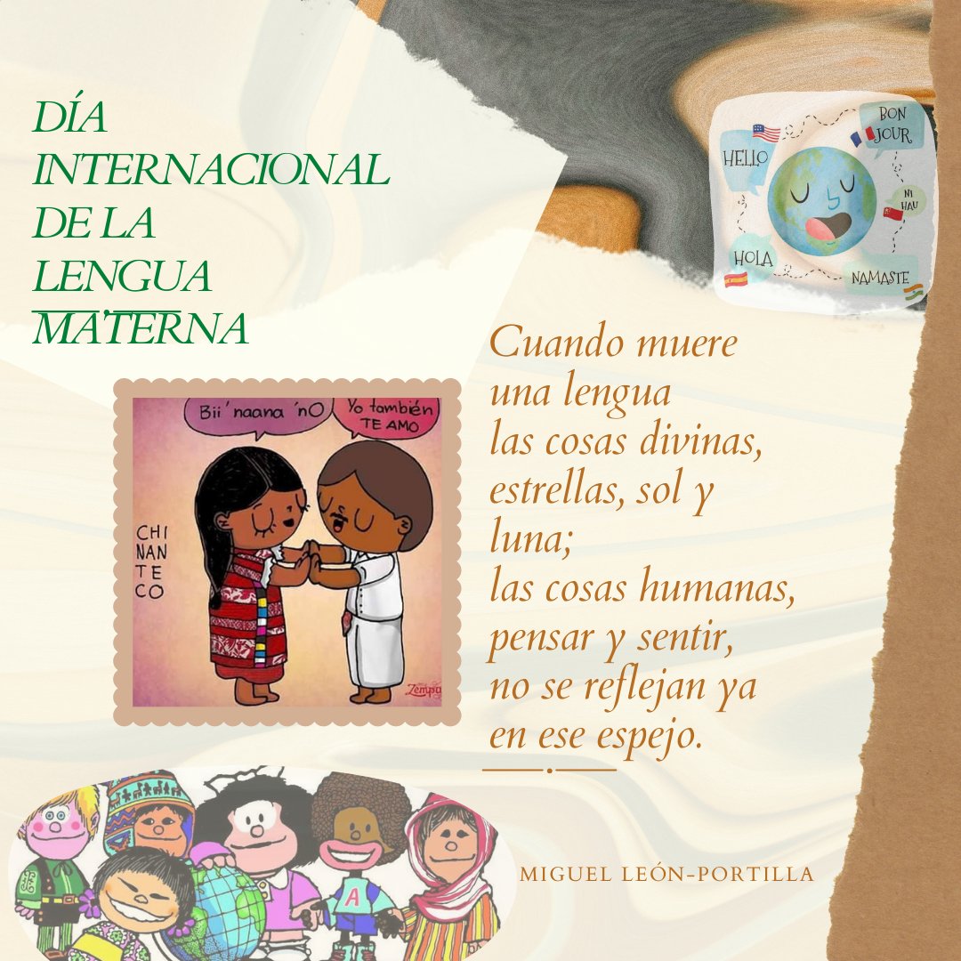 CirculoFrankie's tweet photo. Hoy es el Día Internacional de la Lengua Materna. De acuerdo a la OMS, cada dos semanas, en promedio, desaparece una lengua y cuando eso sucede desaparece una visión del mundo.
Conmemoramos el día con esta imagen. 

#DíaInternacionalDeLaLenguaMaterna #literatura #podcast https://t.co/r8pwc5Arq5