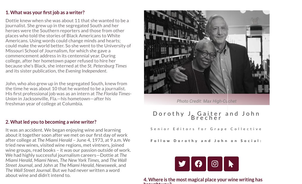 Dottie and John (@winecouple) on Twitter photo "What is the best advice someone has given you on your writing? 'People like stories. Tell a story.'" Happy to share our interview with wine365. wine365.com/dorothy-j-gait… <a href="/grapecollective/">Grapecollective</a> <a href="/JennicaOssi/">Jennica Ossi</a> <a href="/BryanGruley/">Bryan Gruley</a> "What is the best advice someone has given you on your writing? 'People like stories. Tell a story.'" Happy to share our interview with wine365. wine365.com/dorothy-j-gait… <a href="/grapecollective/">Grapecollective</a> <a href="/JennicaOssi/">Jennica Ossi</a> <a href="/BryanGruley/">Bryan Gruley</a>