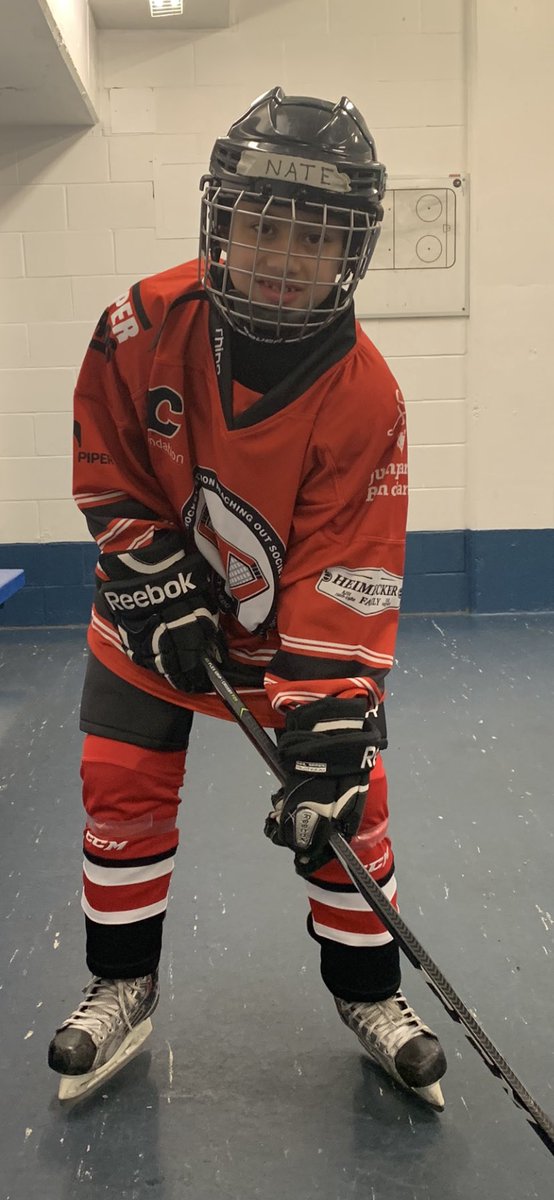 Lerouxjdg's tweet photo. The @RebelsU13 are doing amazing things for our @heroshockey team!  Nate was so excited to be on the ice today.  They need your votes to help expand across Canada! @ChevroletCanada https://t.co/mvBgp9JqwI #GoodDeedsCup #BiggerThanHockey #SuperHeros https://t.co/2U4dVuWSSe