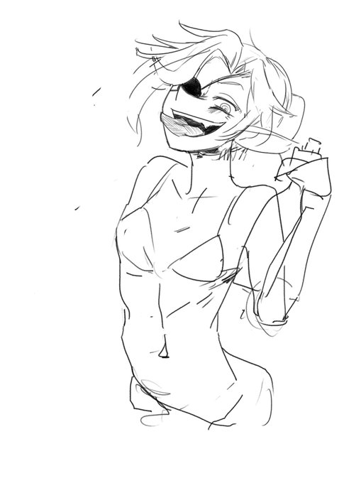 あと依頼分のラフもこそっと
進捗が見られないようにみえますがなんというか頑張ります 