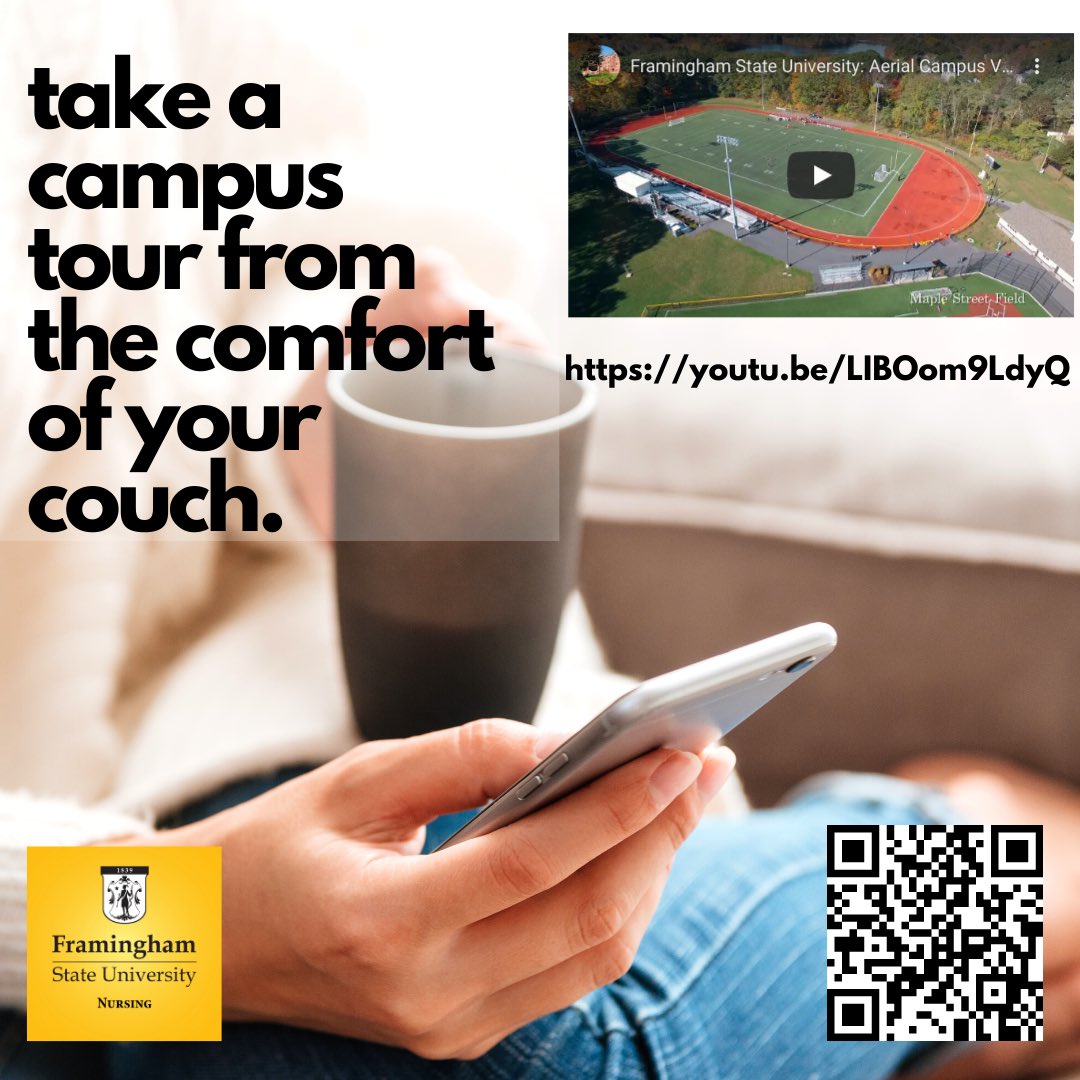 nursingfsu's tweet image. Are you interested in touring campus before you apply? 📍📸Take a campus tour from the comfort of your couch! 🔍 youtu.be/LIBOom9LdyQ
.
.
@FramStateAdmit @FraminghamU