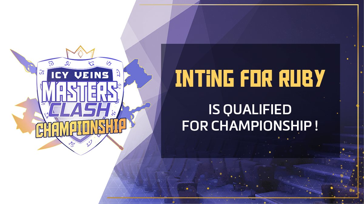 ⚡️Icy Veins Masters Clash Championship - Playoff Qualifier⚡️
#IVMCC

🔥Result 1st Match🔥
⚔️Amazing BO to Inting for Ruby !⚔️

▶️Rage&amp;Quit Gaming1⃣🆚3⃣Inting for Ruby

🏆Inting for Ruby🏆
👏Congrats👏