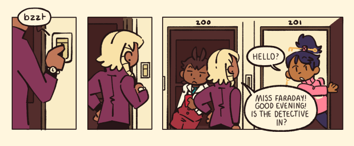 roughly 3 months later and this klapollo + faraskye comic is finally finished............ hallelujah