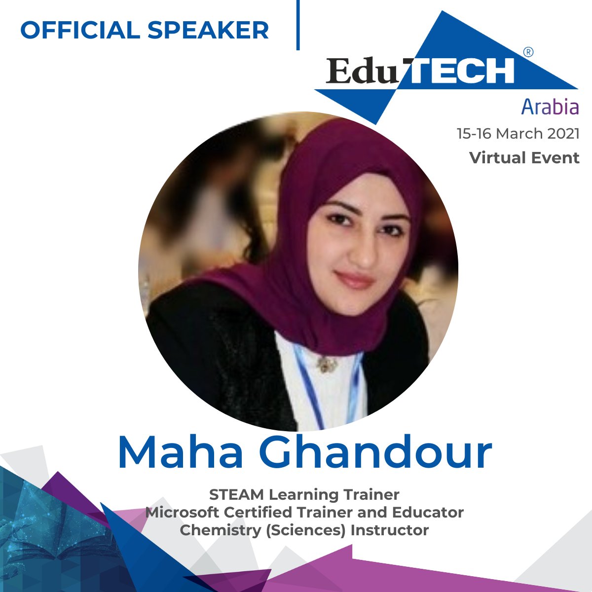 Coming to you live from #Dubai, wherever you are
Looking forward to being a part of <a href="/EduTechArabia/">EduTech Arabia</a> #Conference  On 15 - 16 March 2021 | 10:00 GST (GMT +4). You can register to #attend for #free
bit.ly/3q8cMx7