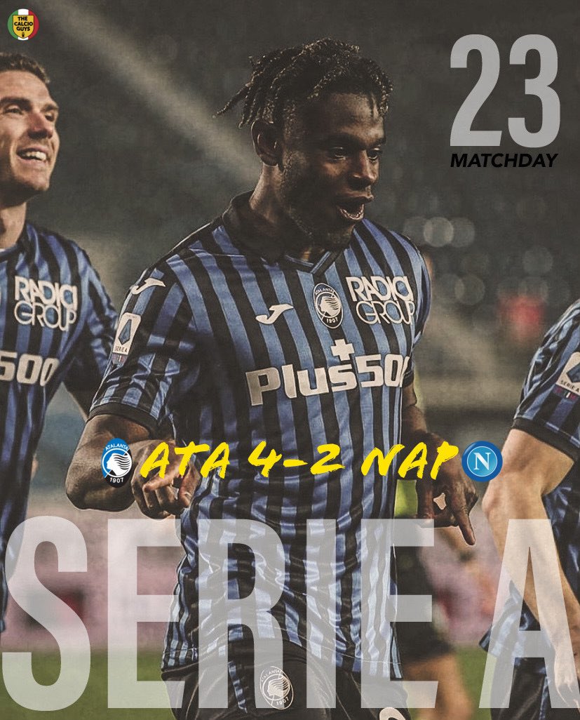 Atalanta soar into 𝐓𝐎𝐏 𝟒 with a back & forth but dominant performance vs Napoli 📈🔵⚫️
#AtalantaNapoli #AtalantaBC #Atalanta #LaDea #Zapata #Muriel #Gosens #Romero #ForzaDea #ForzaAtalanta #GoAtalantaGo #BergAMO #SSCNapoli #Napoli #Italia #Football #Soccer #SerieA #Calcio https://t.co/gAoSqiCmnk