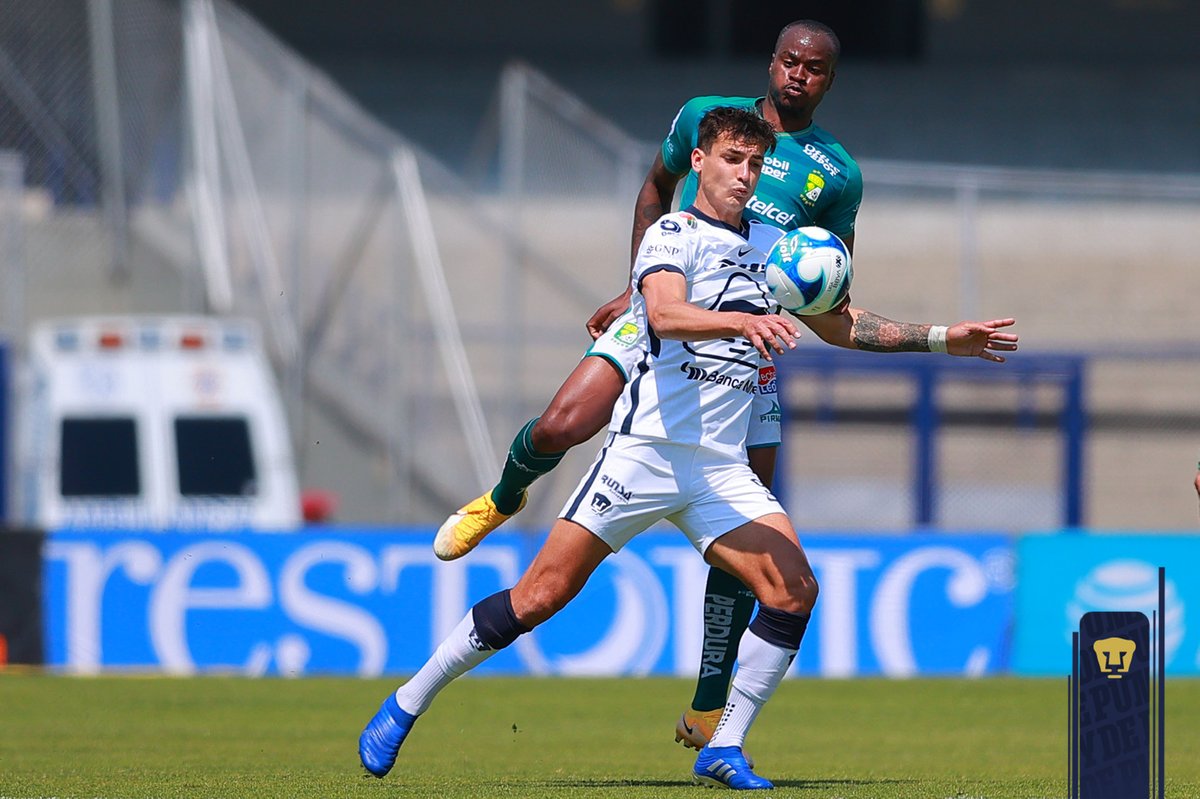 PumasMX's tweet photo. #LigaMX 

⏱ 84' #UNAMvsLEON 🐾0-1 🦁

#HoyMasQueNunca #SoyDePumas https://t.co/HVI2p1xyDi