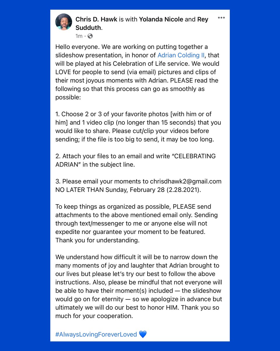 ChrisDHawk's tweet image. For @ajcolding 💙