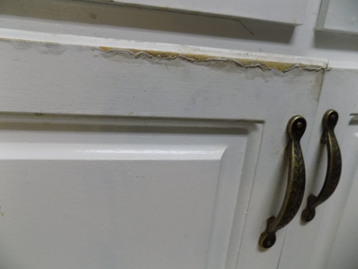 needtoclean's tweet image. So, serious question...what about these bottom cabinets? I imagine I am supposed to sand them down even where the damage is and coat it with something after painting to protect it. Does anyone have any experience with this?