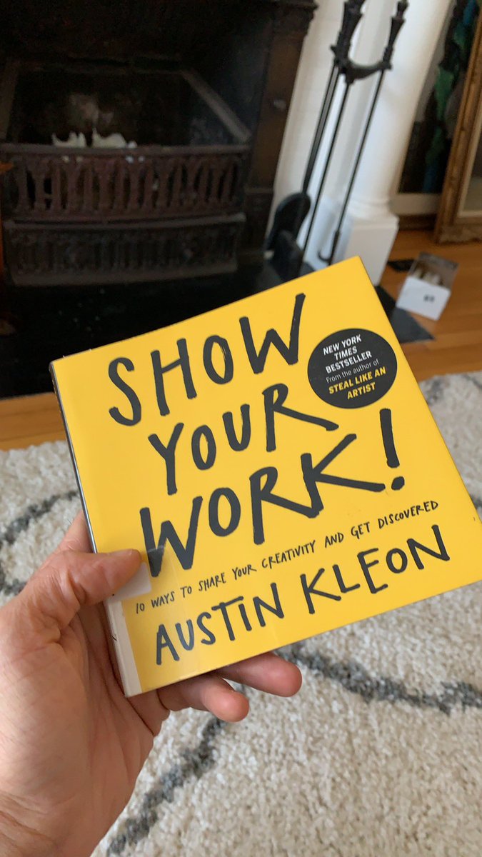 If you don’t share what you love doing it’s hard for others to see you as the person you are #becoming! Trouble sharing? Read <a href="/austinkleon/">Austin Kleon</a> ‘s “Show your work” It will take you three hours to learn some things for life. #showyourwork