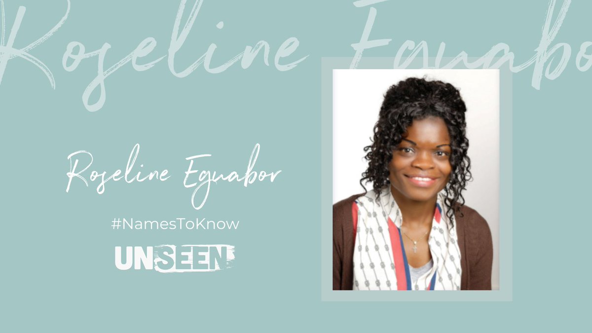 _weareunseen's tweet image. Unseen’s #NamesToKnow today is Roseline Eguabor! Roseline is an #antitrafficking advocate based in Italy, where she helps Nigerian &amp;amp; West African human trafficking victims leave trafficking situations and integrate into Italian society.

Read more here: tipheroes.org/roseline-eguab…