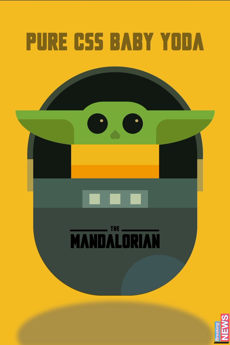 🎆 Este es el resultado final después de dos directos en twitch:
🤯 PURE #CSS BABY YODA 🔥

Incluye: 
⚡ Animaciones CSS
⚡ Tipografía Original
⚡ Mucho flow 😍