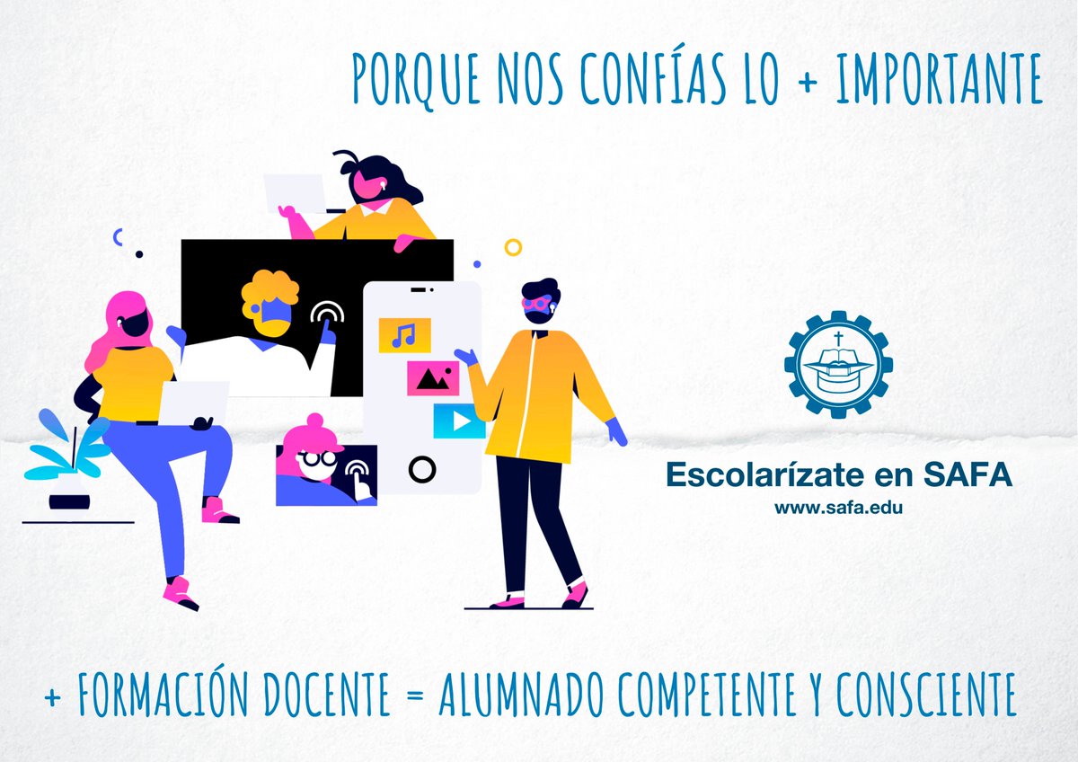 SafaFuncadia's tweet photo. Porque nos confías lo ➕importante
➕ Formación docente = Alumnado competente y consciente
#YoconSAFA #escolarizacionsafa #JornadasPuertasAbiertasSAFA #SAFAOnTour @educsi #SAFAFUNCADIA https://t.co/CvNcqnxX72
