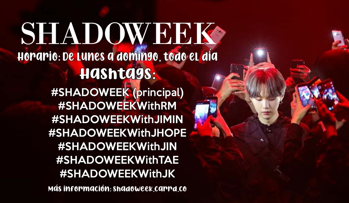 sombristas_twt's tweet photo. SHADOWEEK pt.2 ☂️

Por el cumpleaños de Yoongi decidimos volver a realizar este proyecto con la finalidad de subir los streams de 'Interlude: Shadow' + prod&amp;ft. y cumplir sus metas. Se intercalará con proyectos de los demás miembros.

Inicia: 22 de febrero
Termina: 7 de marzo https://t.co/516MVfd1bQ