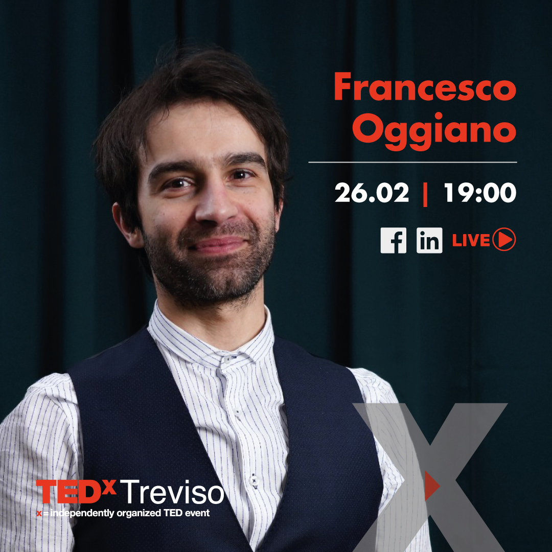 Giornalista, content writer e videomaker: @fra_oggiano è l'ospite della prossima puntata di Futura, rubrica per continuare a condividere idee di valore.

Ci vediamo venerdì alle 19 per seguire la diretta sulle pagine Facebook e Linkedin di #TEDxTreviso.

#digitaljournalism