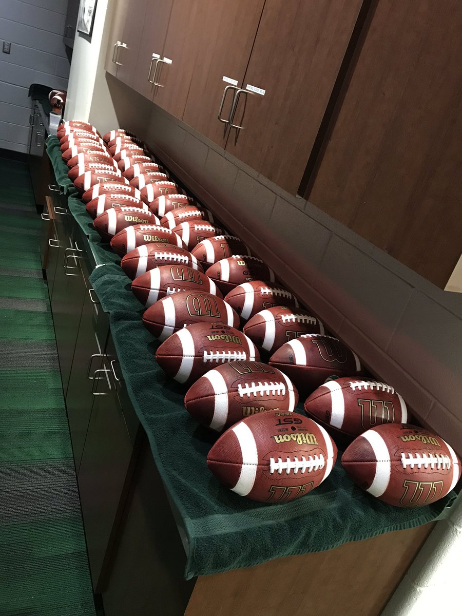 CSUEquipment's tweet image. Spring ball is around the corner for @CSUFootball 
60 balls broken in! S/O to @WilsonFootball for being a great partner. Only the best for our players!!!