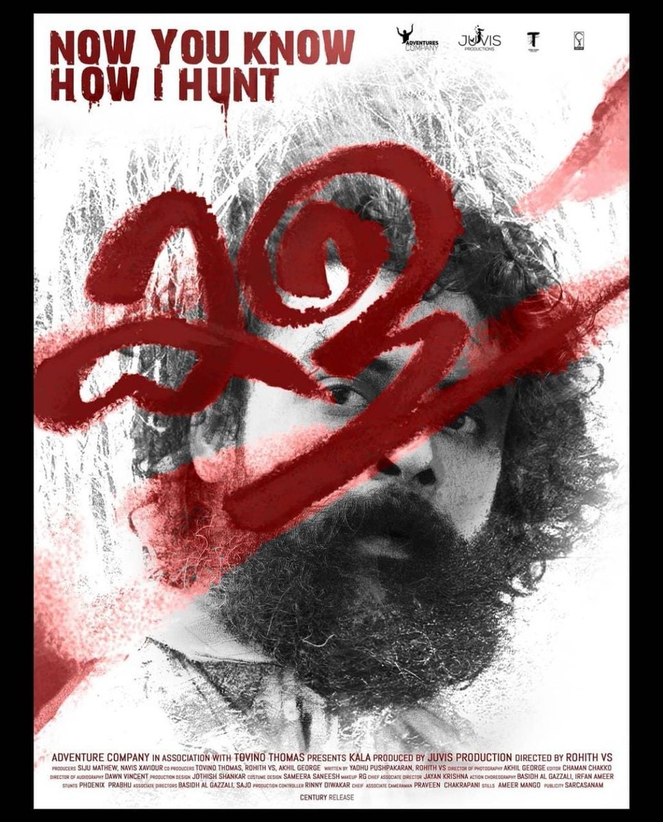 AmithBabu20's tweet photo. #Kala
Official Poster No:2
Soon In Cinemas💫💥👌
Now You Know How I Hunt...!
@ttovino | @tfwai__official
#MinnalMurali | #Thallumaala
Shaji Will Be Out Soon For Hunting
🎉🤩😇
#KalaInMarch🤩 https://t.co/mYG4Z90bj2