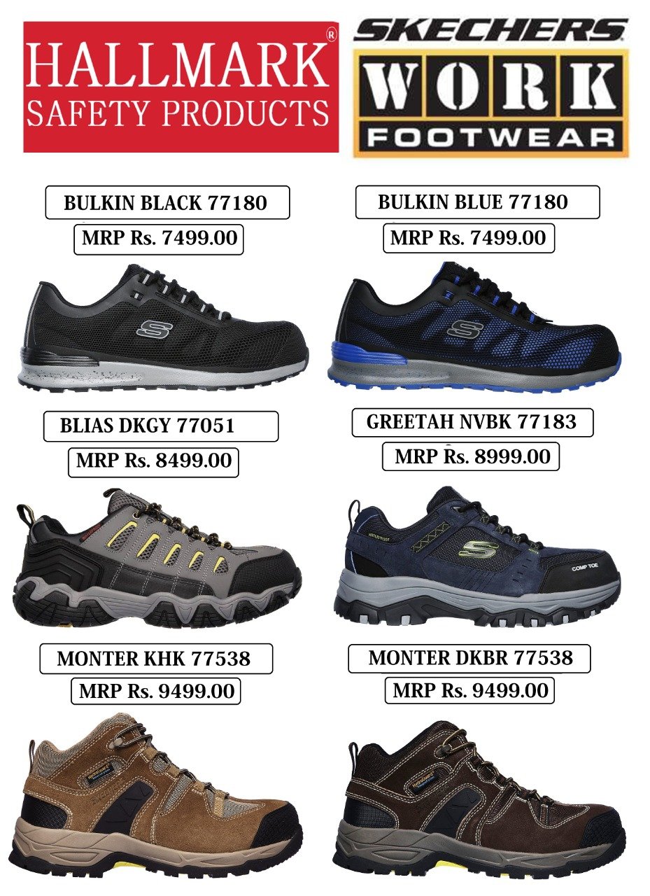 Skechers Safety Shoes Size Chart