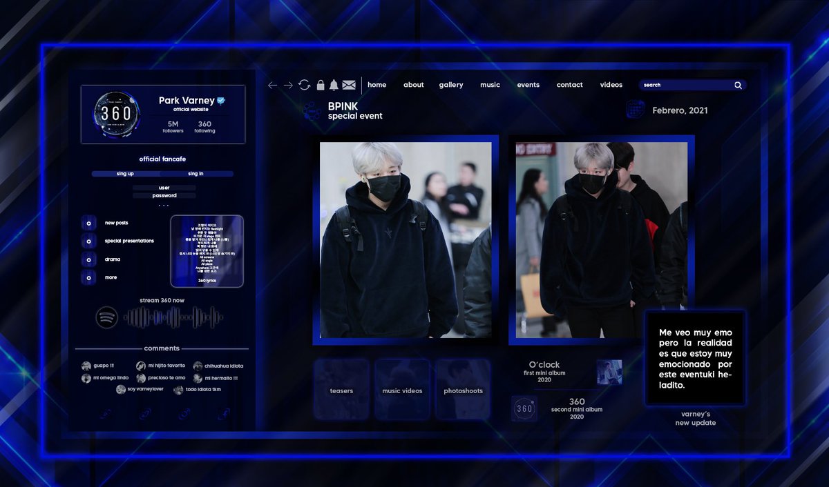 varneytwt's tweet photo. ՙ (h̷.)🔹 ⃗ ıs 𝗣𝗔𝗥𝗞박/𝗩𝗔𝗥𝗡𝗘𝗬 ➫ updᥲtᥱ .، ᥱvᥱnt › 오늘 ː O2.21ヾ ᥲt ֊ #IceCreamEvent * 。
Me veo muy emo pero tengo toda la actitud para ser el más feliz apoyando el eventuki especial de mis compañeritas, voy a comer mucho helado hasta congelarme. https://t.co/AGXwYEm4zA