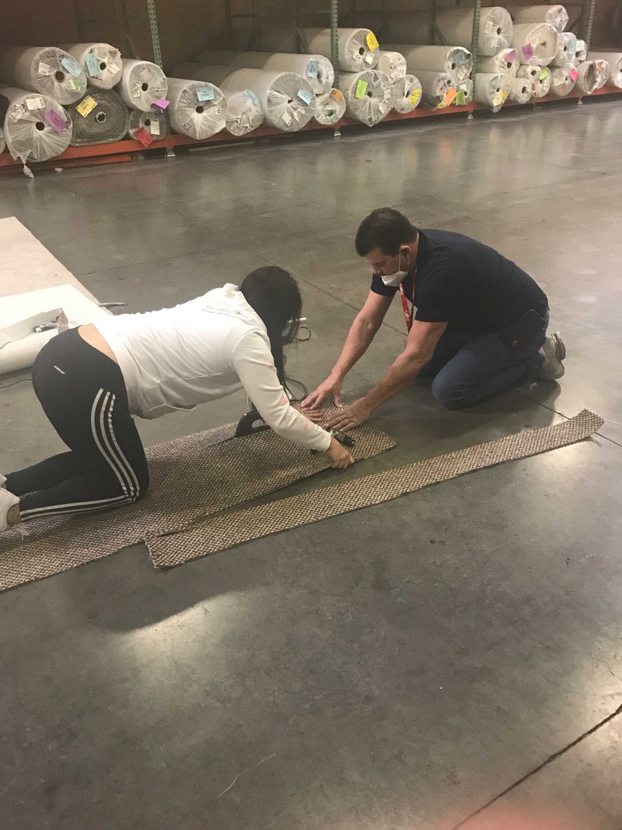 HOM_INC's tweet photo. Thank you QC Jesse for hosting a seaming clinic for some of our installers and staff!
#HOMteam #learning #flooring https://t.co/qOJKw5JVTy
