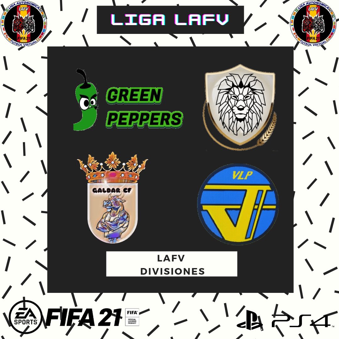 🏆EQUIPOS CONFIRMADOS🏆

- <a href="/esp_green/">GreenPeppersESP</a> 
- <a href="/Street_Lyon_/">🏴‍☠️😎💯😎</a> 
- <a href="/CfGaldar/">VPN Granda y Galdar CF VFO</a> 
- <a href="/VLPeSports_/">VLP eSports Gaming</a> 

ENHORABUENA ❗❗