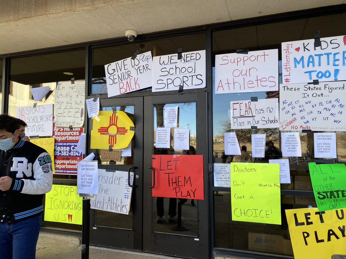 We are begging APS to #LetUsPlay and get back in school!!! Please let your voices be heard and let them know the opportunities we are missing out on! <a href="/APSEdFoundation/">APS Ed Foundation</a> <a href="/ABQJournal/">Albuquerque Journal</a> <a href="/ABQschools/">Albuquerque Public Schools</a> <a href="/GovMLG/">Governor Michelle Lujan Grisham</a> <a href="/vvhsfootball/">Volcano Vista HS Football</a> <a href="/VVHSHawks/">HAWK NATION🖤</a> <a href="/JamesDYodice/">James Yodice</a> <a href="/_NMAA/">NMAA</a>