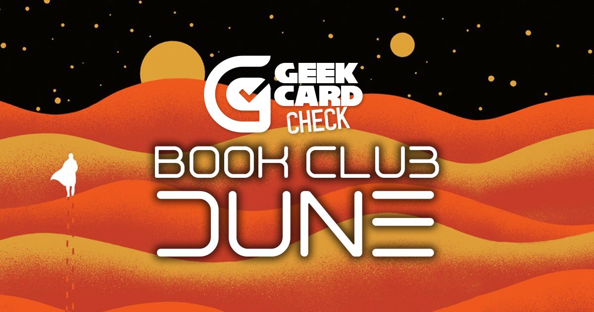 GeekCardCheck's tweet image. Coming next week: Geek Card Check #BookClub!

We’ll be discussing the first part of #Dune. Listen here to our introduction episode. 

Link: apple.co/2NQFDru