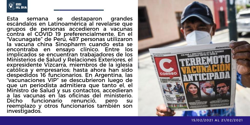 EEIaldia's tweet photo. 📌 Escándalo en Perú y Argentina por vacunados irregularmente. https://t.co/nYDCL8kujd