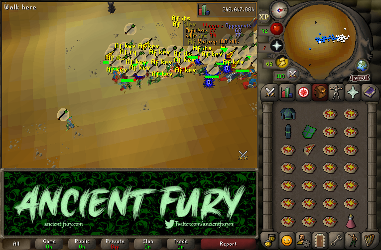 ancientfuryrs's tweet photo. JUST HAD ANOTHER COMPETITIVE F2P FULL OUT. THANKS FOR THE FIGHT @OSRS_VR ! https://t.co/pMZiA8GsUd