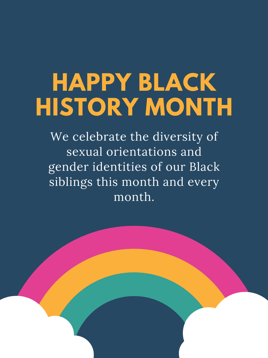 Happy Black History Month! This month and every month we celebrate our black siblings!
