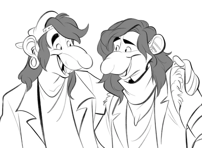 Another two commissions! Thank you @BroadswordsArt (Two rat buddies on the left) and @CupricFox for your patience and support! <3 