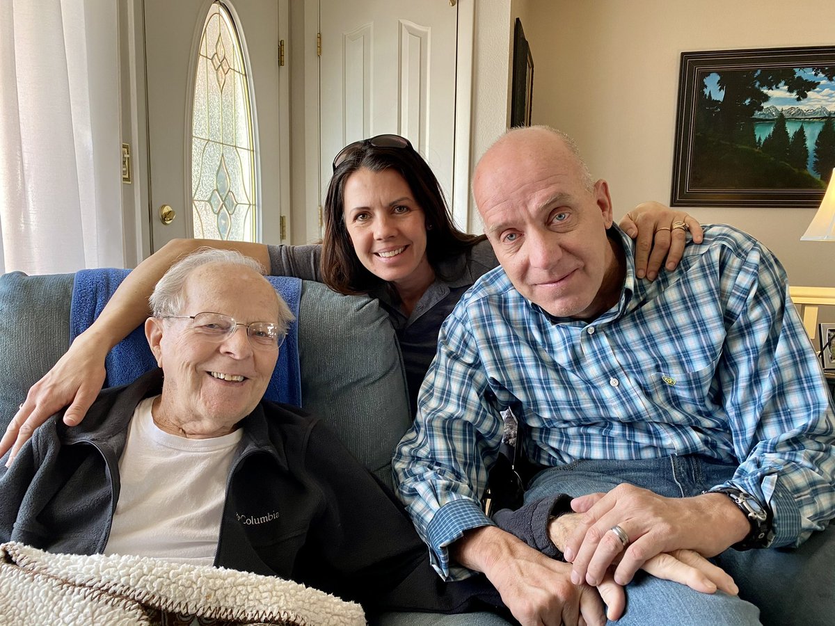 A short trip to Rock Springs to visit my 92-year-old grandfather. A true warrior. Fighting the battle. What an inspiration he has been in my life! #WinningTheFight #CancerSucks #Hero #Perseverance #PressForward #HeMissesHisSweetheart 💕