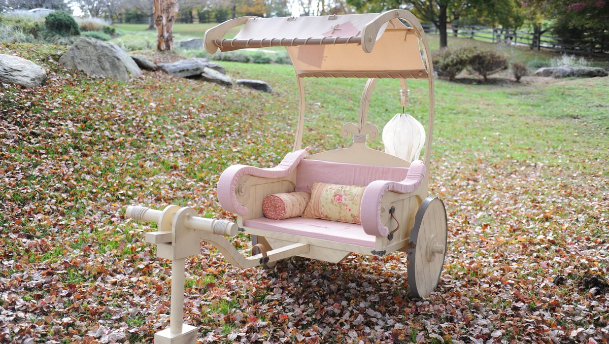 Right in the middle of an ordinary life, #AdaptivDC can create your fairly tale.🧚‍♀️

This whimsical rickshaw seat takes coloring or reading beyond your child's imagination. 📚With seating for three &amp; a back bench with book storage &amp; a desk, this custom piece brings dreams to life.