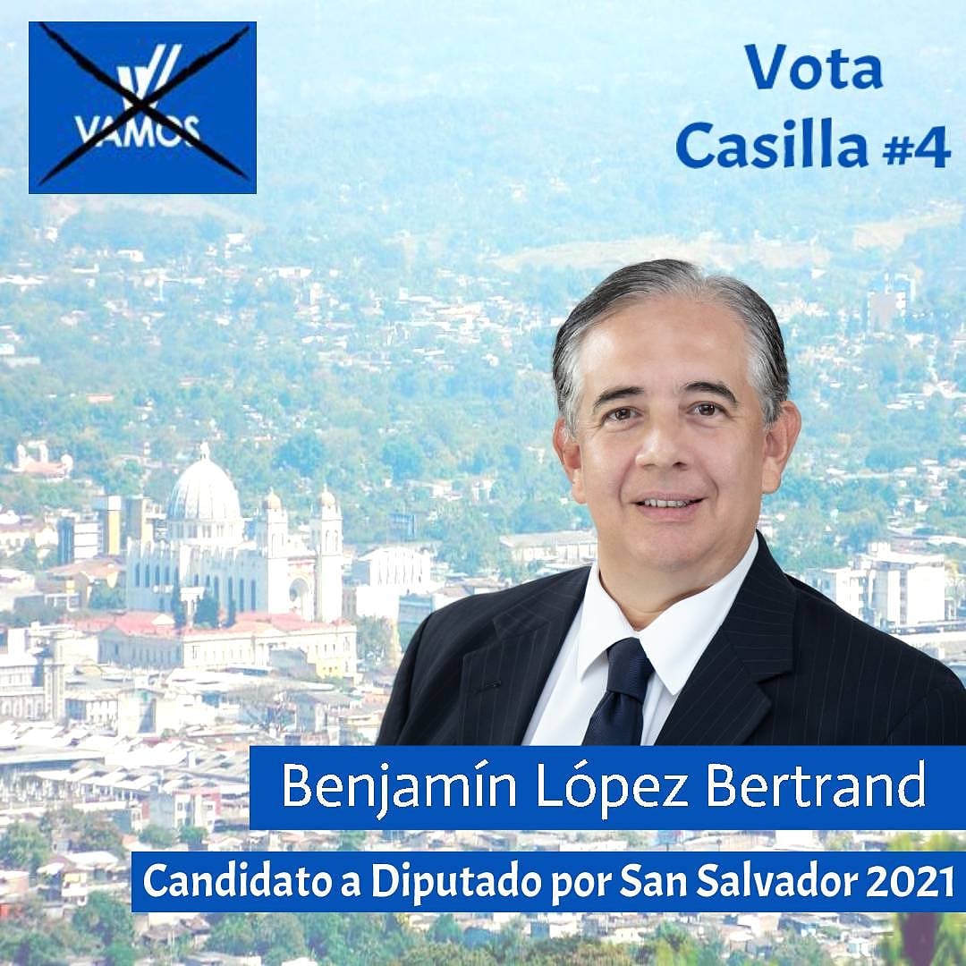BLopezBertrand's tweet photo. Este 28 de febrero cambiemos la historia, Vota por Benjamín, Vota casilla #4 #VotaPorBenjamin #VotaCasilla4 #VotaVamos
#DecideVamos #CambiemoslaHistoria #ElSalvador #VamosPorSanSalvador https://t.co/tIKi9ZuKhN