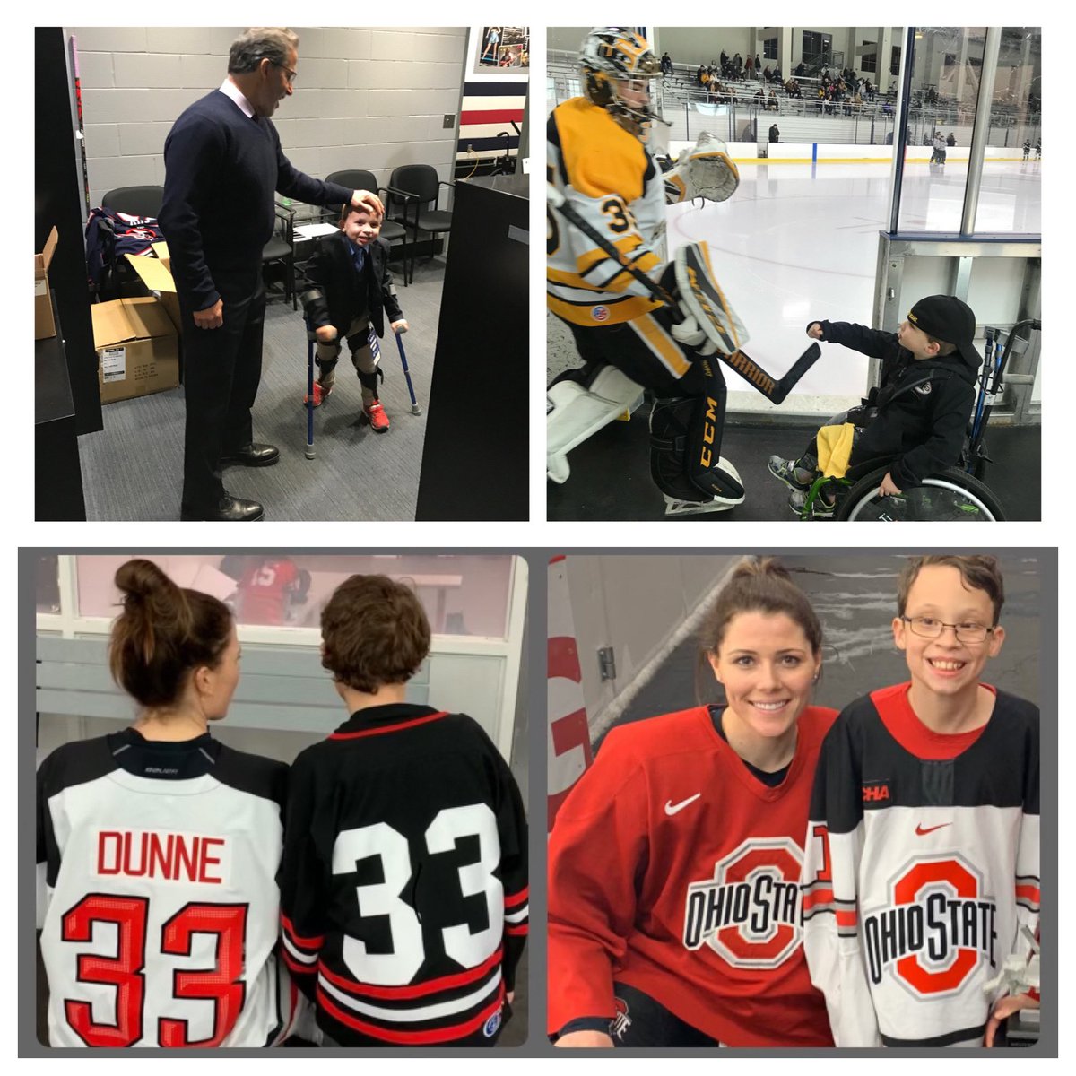 It’s the last day of Hockey Week Across America #HWAA: Celebrate Local Hockey Heroes Day! Austin is sharing that his are <a href="/BlueJacketsNHL/">Columbus Blue Jackets</a>’s John Tortorella &amp; <a href="/UA_Ice_Hockey/">Golden Bears Hockey</a>’s <a href="/galder31/">Garrett Alderman</a>. Hunter’s is <a href="/OhioStateWHKY/">Ohio State Women's Hockey</a>’s @jdunne33, whose love of hockey has brought them together forever!