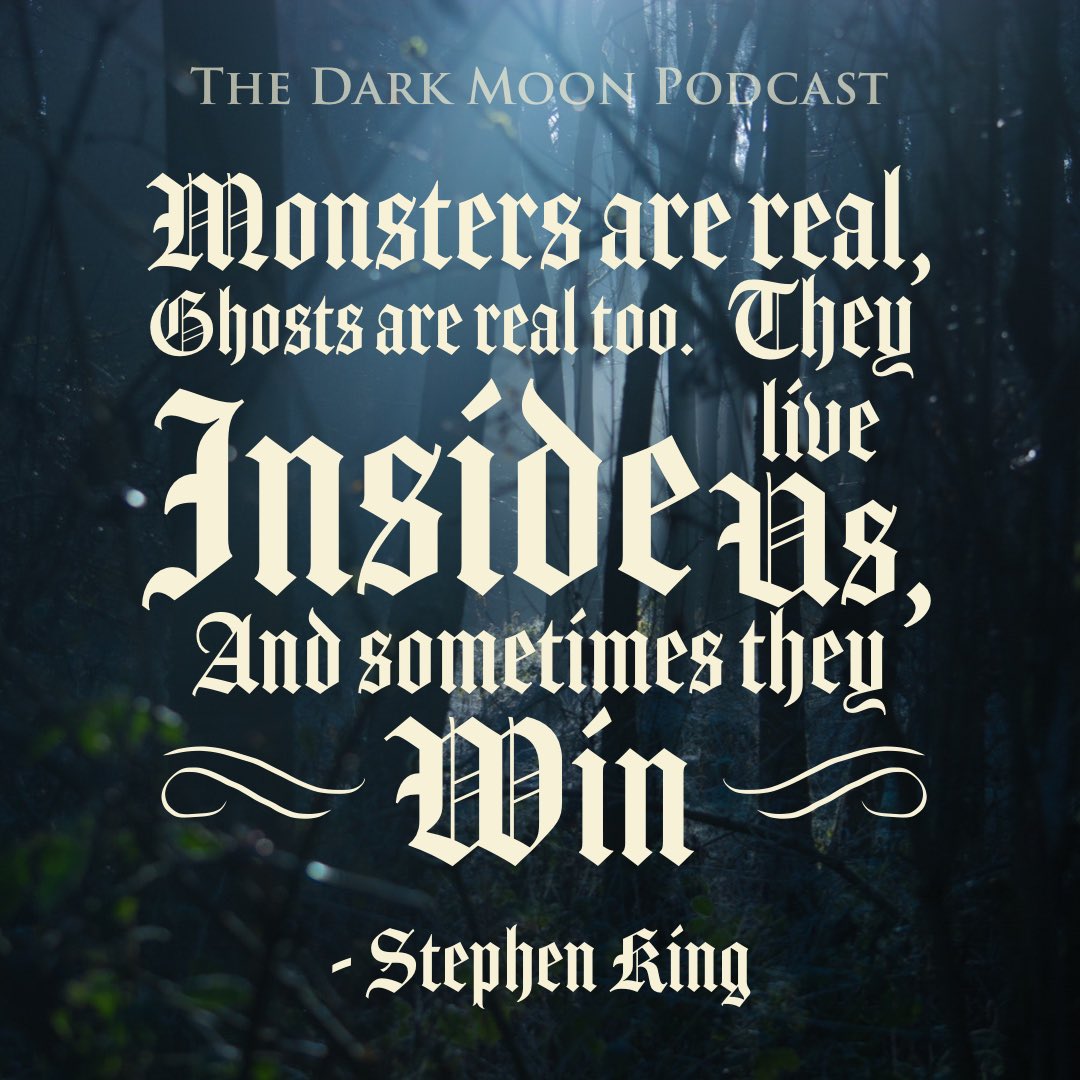 Good Evening from The Dark Moon Podcast 🖤

While we're hard at work on future episodes for season 1, curl up on this overcast evening and listen. Perhaps you may find one that resonates with your own monsters?

#thedarkmoonpodcast #darkmoonpodcast #podcast #horror #horrorstories