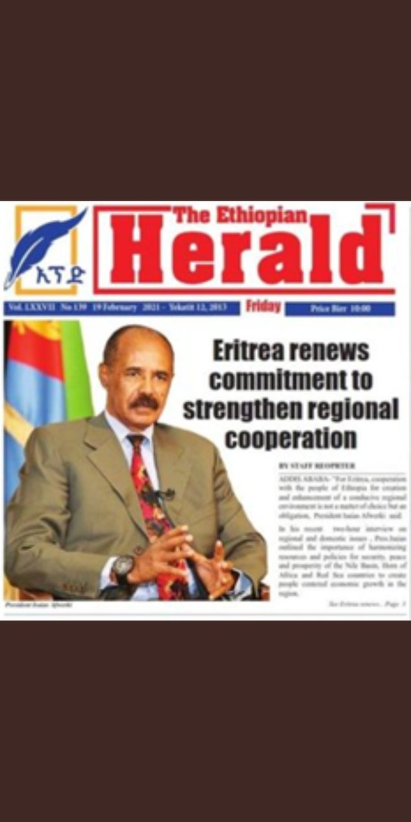 #Eritrea &amp; #Ethiopia stand resolute for the peace &amp; stability of the HoA. 
#StopScapegoatingEritrea #EthiopiansJoinHandsWithEritreans 
#EUengageEritrea 
#TPLFstartedTheWar 
#TPLFisTheCause 
#GetEthiopianFactsRight <a href="/Haavisto/">Pekka Haavisto</a> <a href="/JosepBorrellF/">Josep Borrell Fontelles</a> <a href="/JuttaUrpilainen/">Jutta Urpilainen</a> <a href="/eu_commission/">European Commission</a>