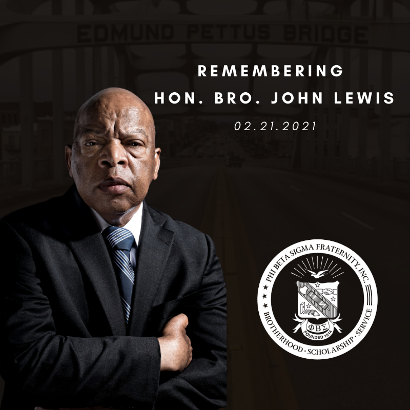We remember Hon. Bro. Congressman John Lewis on what would have been his 81st birthday. #GoodTrouble #pbs1914 #Sigma107