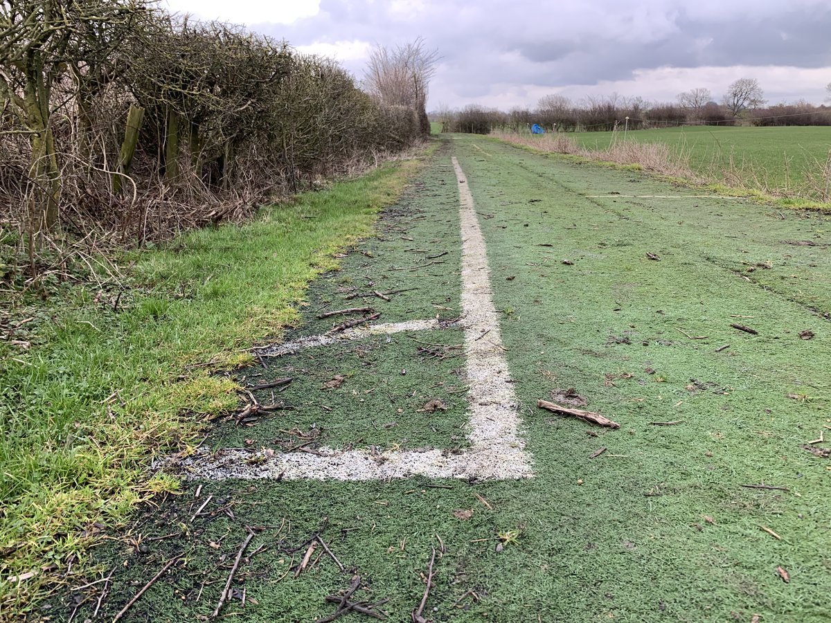 simonpipe's tweet image. At first, I thought it rather funny to find myself way out in the Warwickshire countryside, #running on a recycled articial sports pitch. On reflection: weird, but probably not funny. #plasticwaste